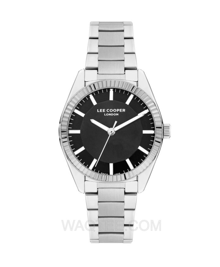 Lee Cooper Willa Silver St. Steel Black Dial For Women