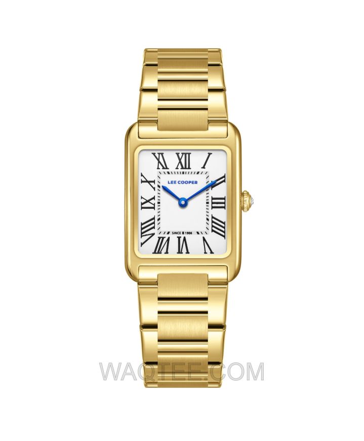 Lee Cooper Astrea Golden St. Steel Golden Dial For Women