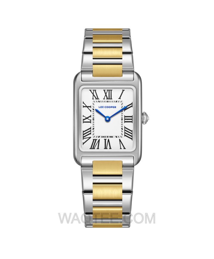 Lee Cooper Astrea Silver & Golden St. Steel White Dial For Women