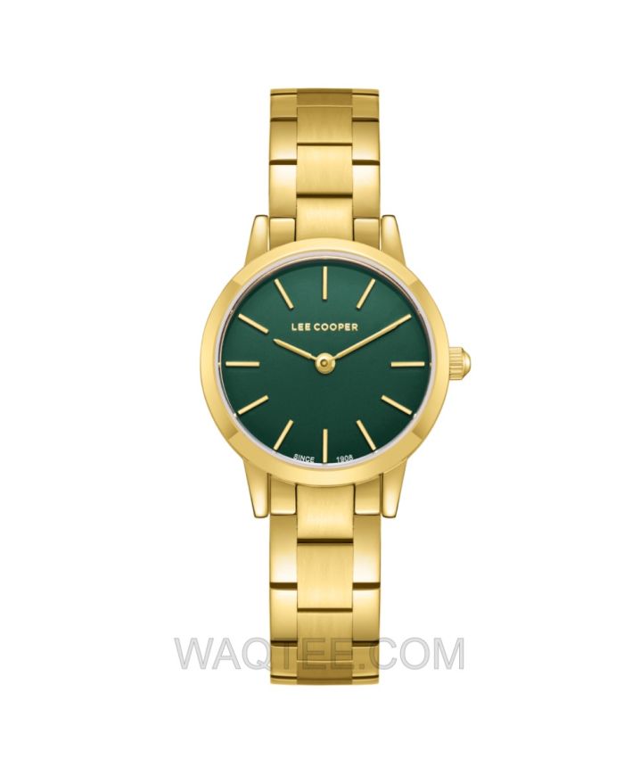 Lee Cooper Audrey Golden St. Steel Green Dial For Women