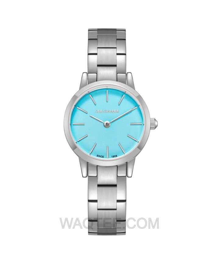 Lee Cooper Audrey Silver St. Steel Tiffany Blue Dial For Women