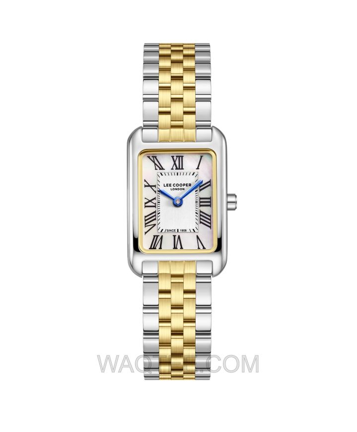 Lee Cooper Misty Silver & Golden St. Steel White Dial For Women