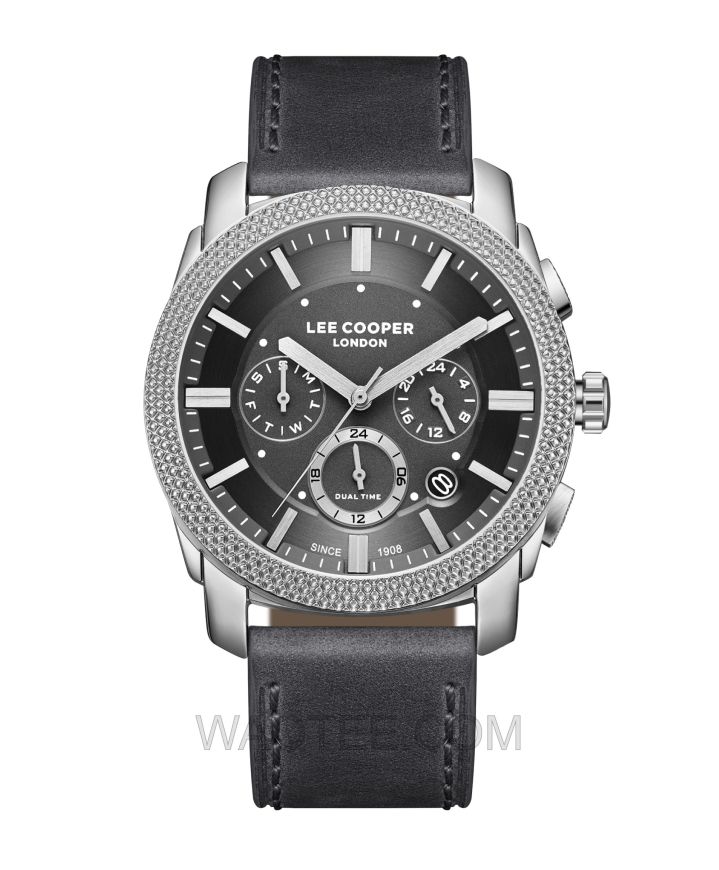 Lee Cooper Alpha Dark Blue Leather Dark Blue Dial For Men