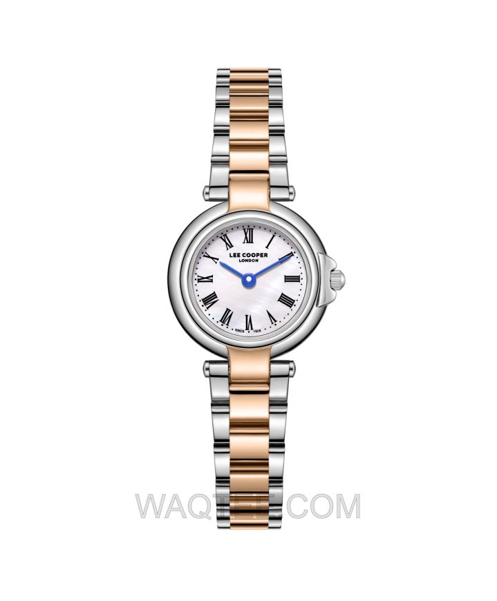 Lee Cooper Aurelia Silver & Rosegold St. Steel White Dial For Women