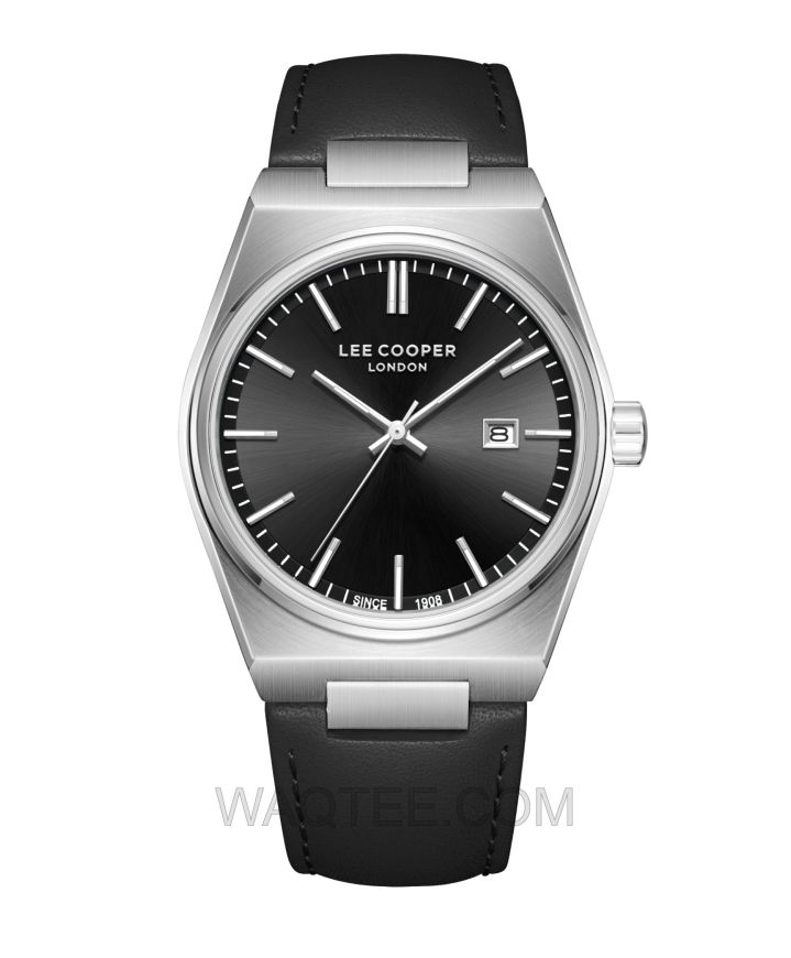 Lee Cooper Magno Black Leather Black Dial For Men 