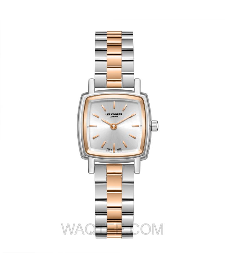 Lee Cooper Bellina Silver & Rosegold St. Steel MOP Dial For women