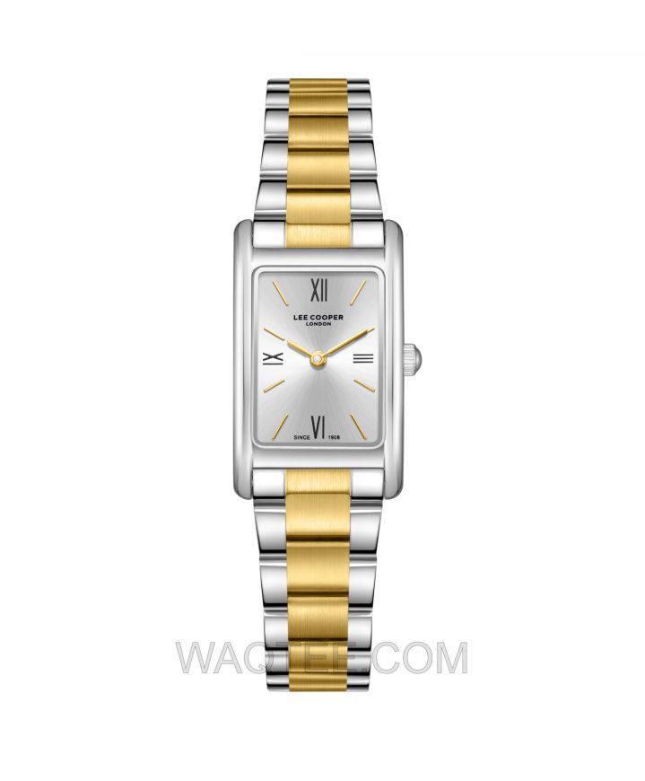 Lee Cooper Aelina Silver & Golden St. Steel Silver Dial For Women