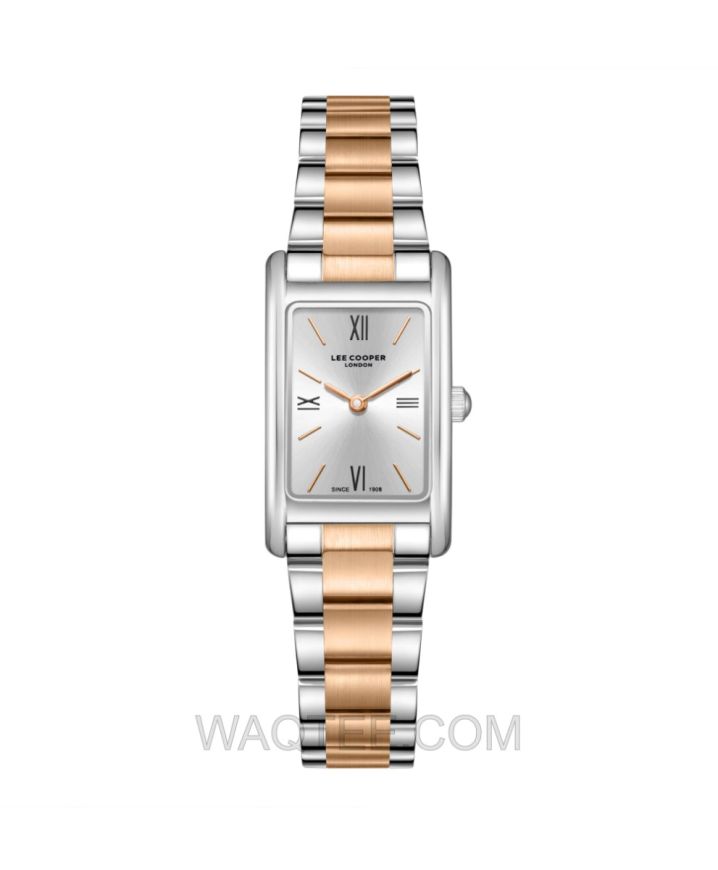 Lee Cooper Aelina Silver & Rosegold St. Steel Silver Dial For Women