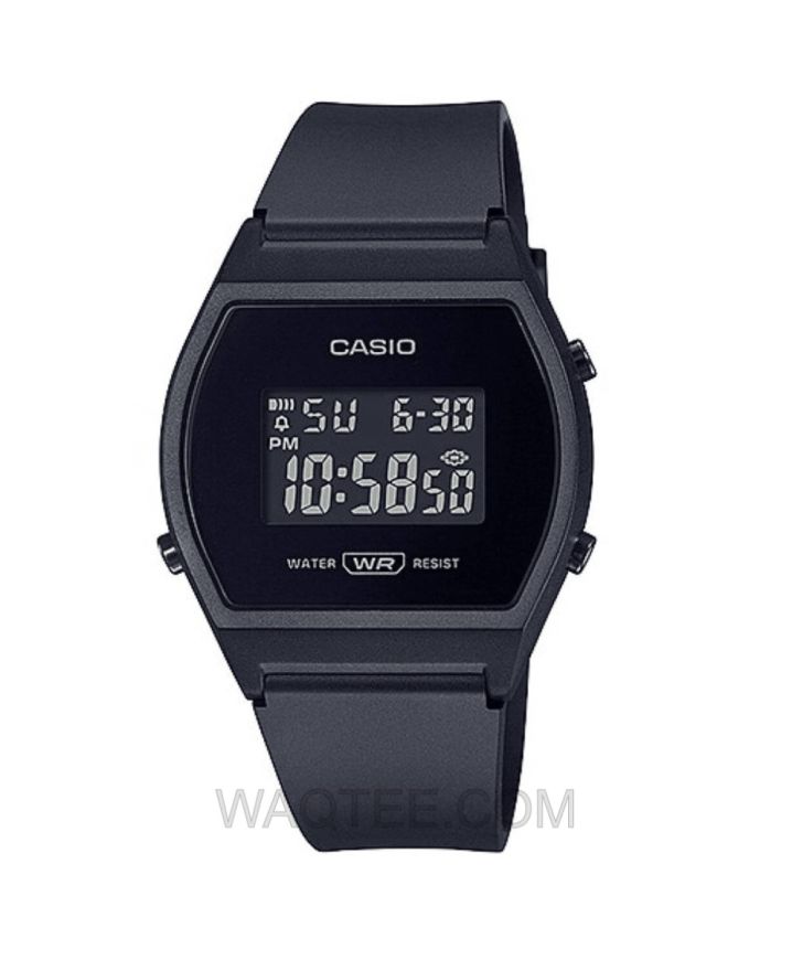 Casio Black Rubber Black  Dial For Women