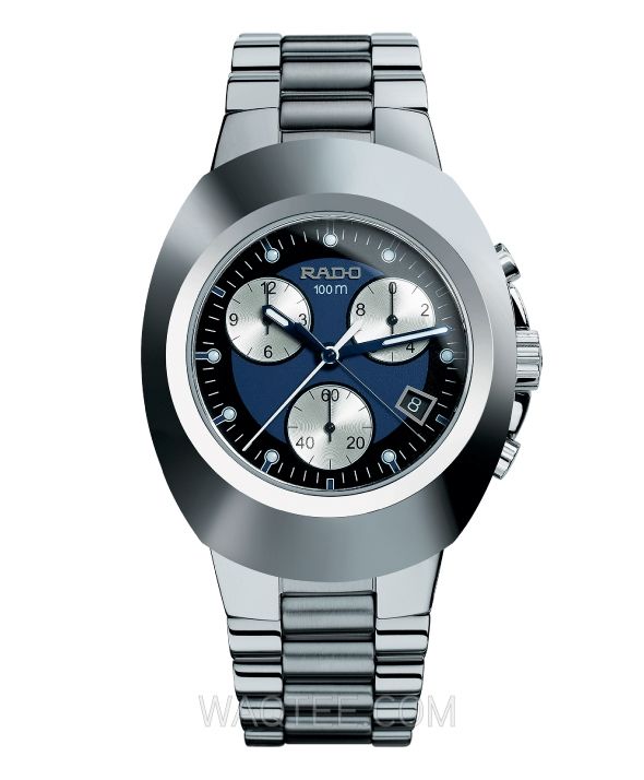 Rado Original Classic Chrono Silver St.Steel Dark Blue Dial For Men