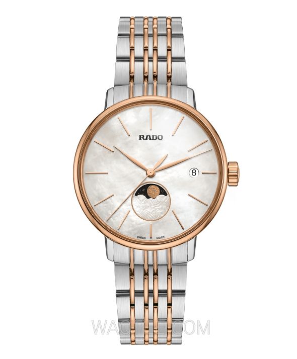 Rado Coupole Classic Silver & Rosegold St.Steel Silver Dial For Women