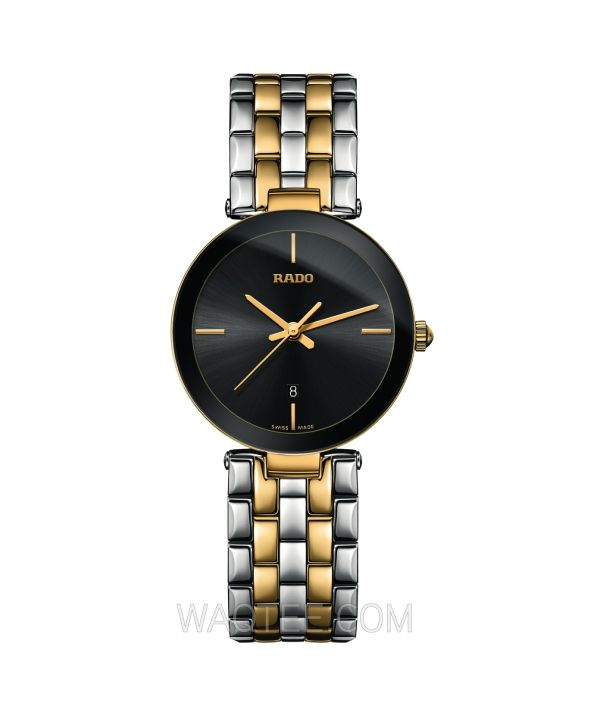 Rado Florence Silver & Golden St.Steel Black Dial For Women