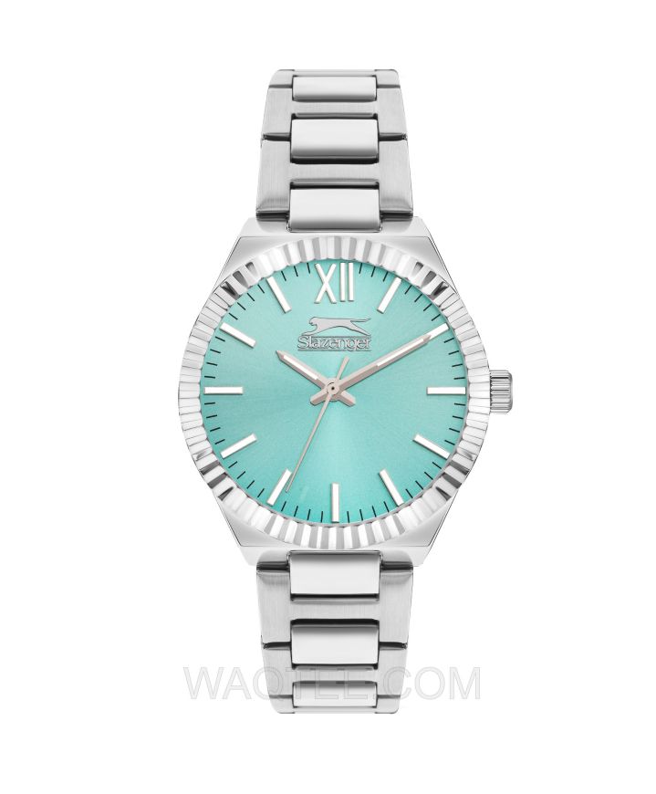 Slazenger Alessia Silver St. Steel Blue Dial For Women