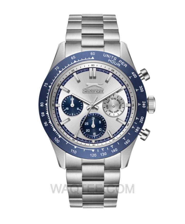 Slazenger Miguel Multifunction Silver St. Steel Silver Dial For Men
