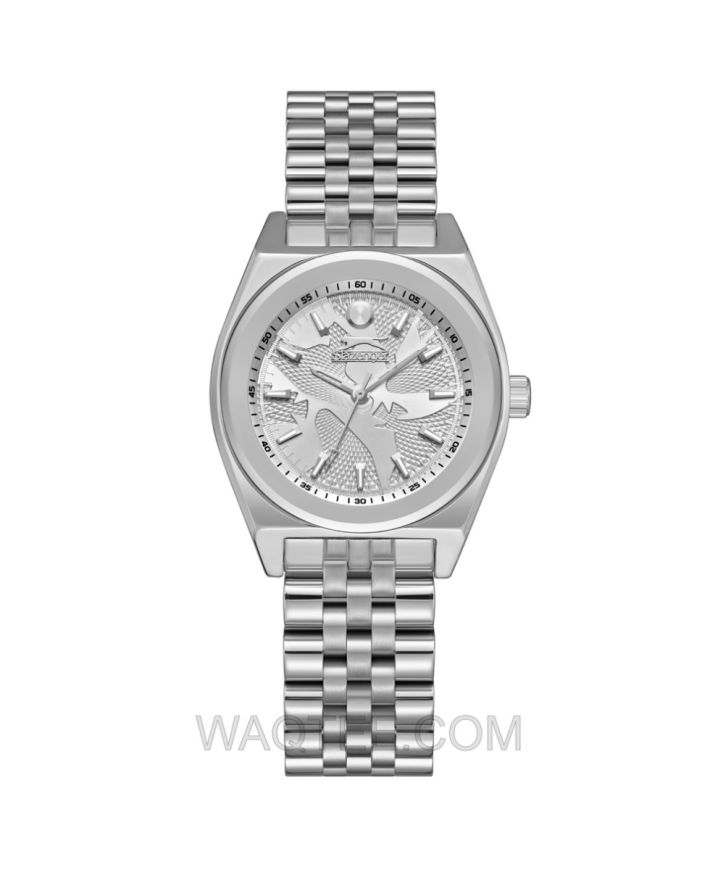 Slazenger Flavia Silver St. Steel Silver Dial For Women 