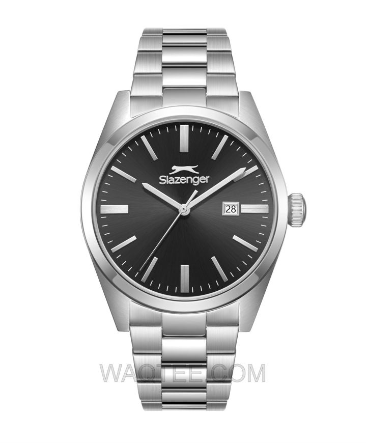 Slazenger Havoc Silver St. Steel Black Dial For Men