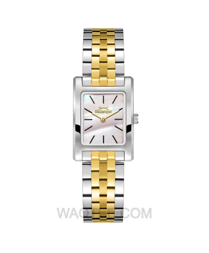 Slazenger Dove silver & Golden St. Steel MOP Dial For Women