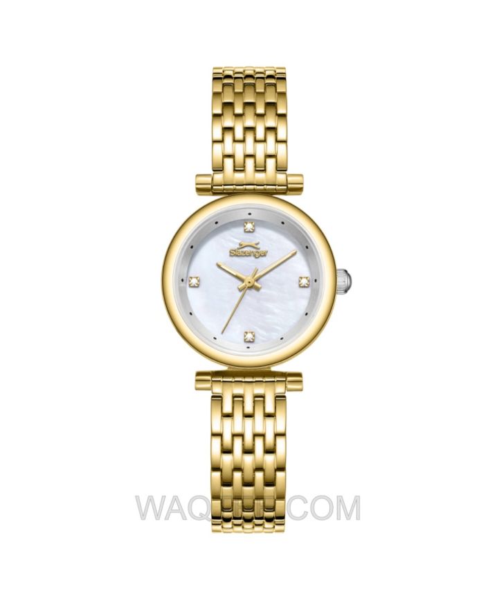 Slazenger Wisp Golden St. Steel MOP Dial For Women