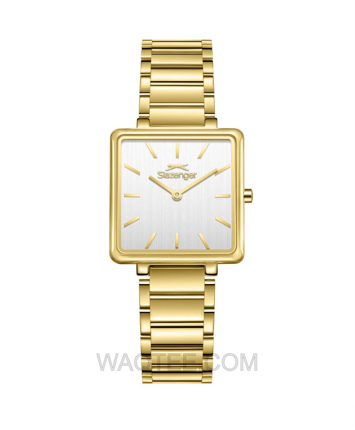Slazenger Tressa Golden St. Steel Silver Dial For Women