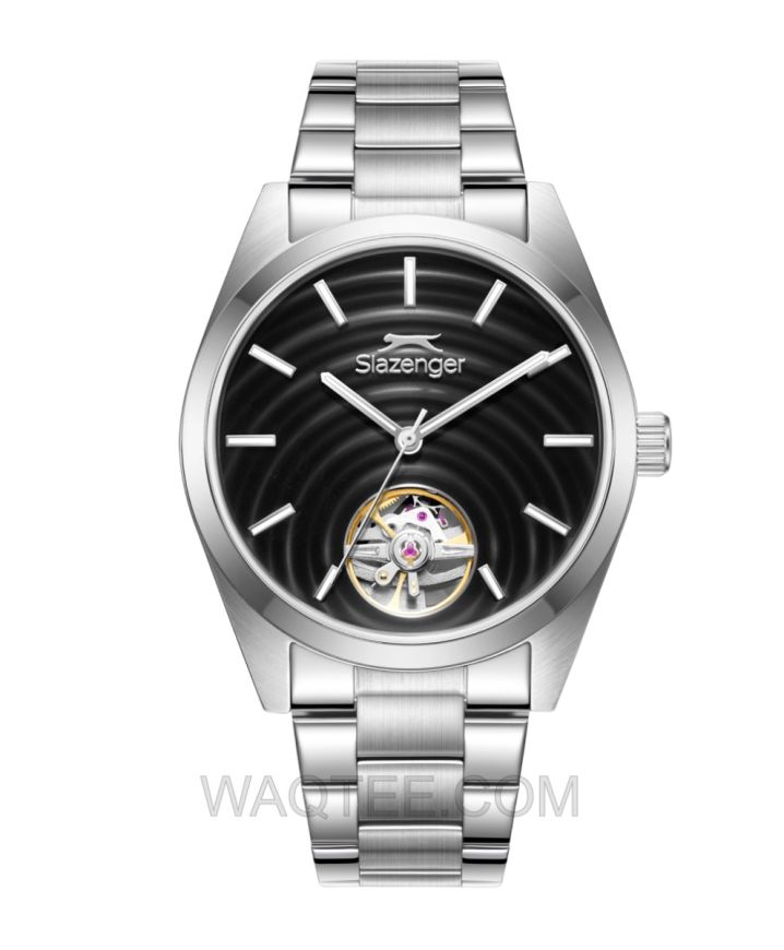 Slazenger Aldric Automatic Silver St. Steel Black Dial For Men