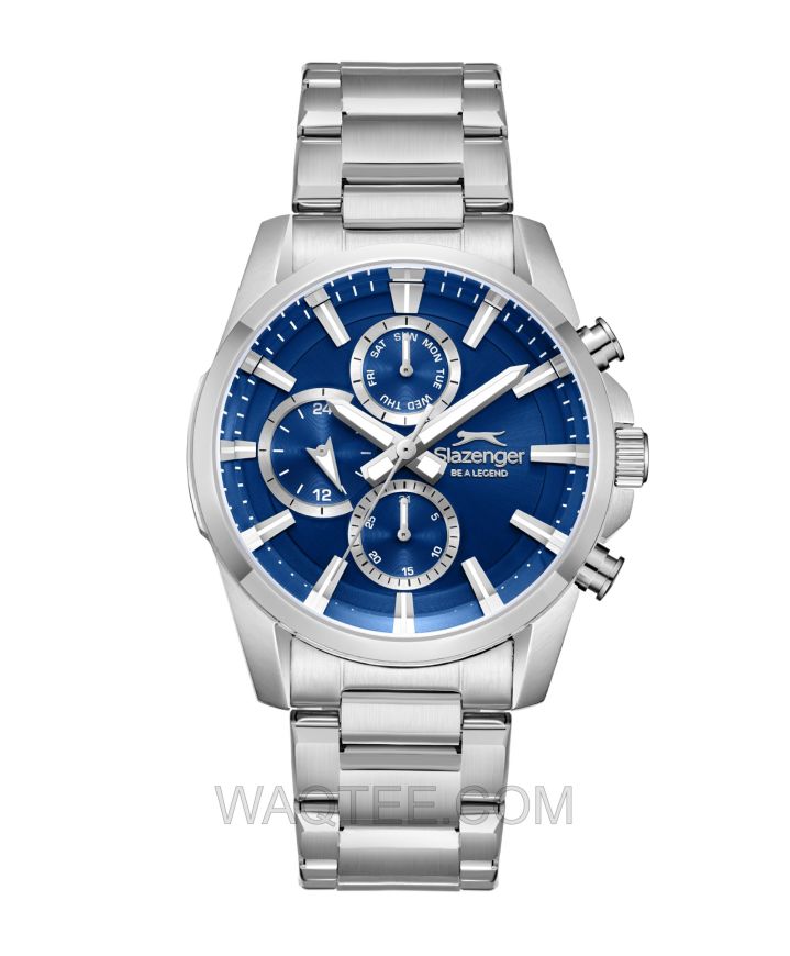 Slazenger Blast Silver St. Steel Dark Blue Dial For Men