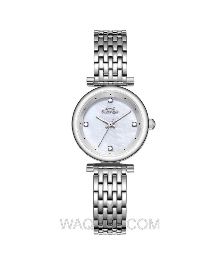 Slazenger Wisp Silver St. Steel MOP Dial For Women