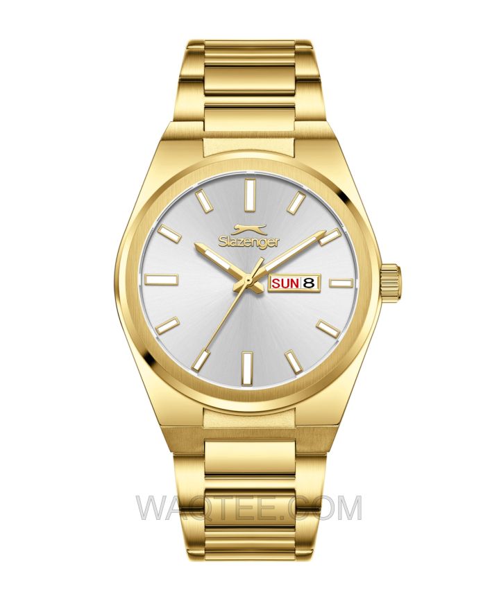 Slazenger Blitz Golden St. Steel Silver Dial For Men