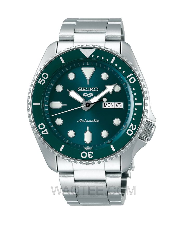 Seiko 5 Sport  Automatic Silver St. Steel Green Dial For Men