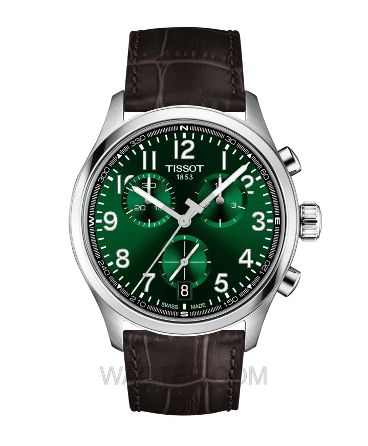 Tissot L Chronograph Brown Leather Brown Dial For Men