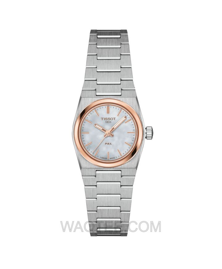 Tissot PRX Silver St. Steel White Dial For Women