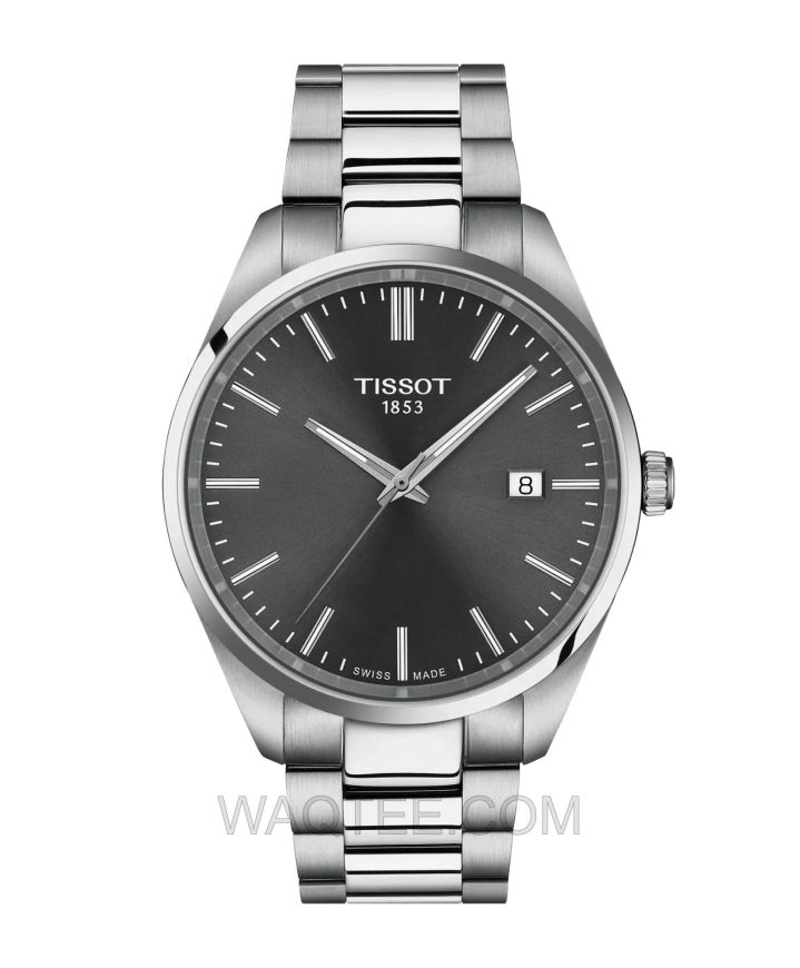 Tissot PR100 Silver St. Steel Grey Dial For Men