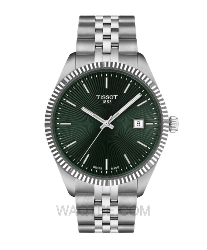 Tissot Ballade Silver St. Steel Green Dial For Men