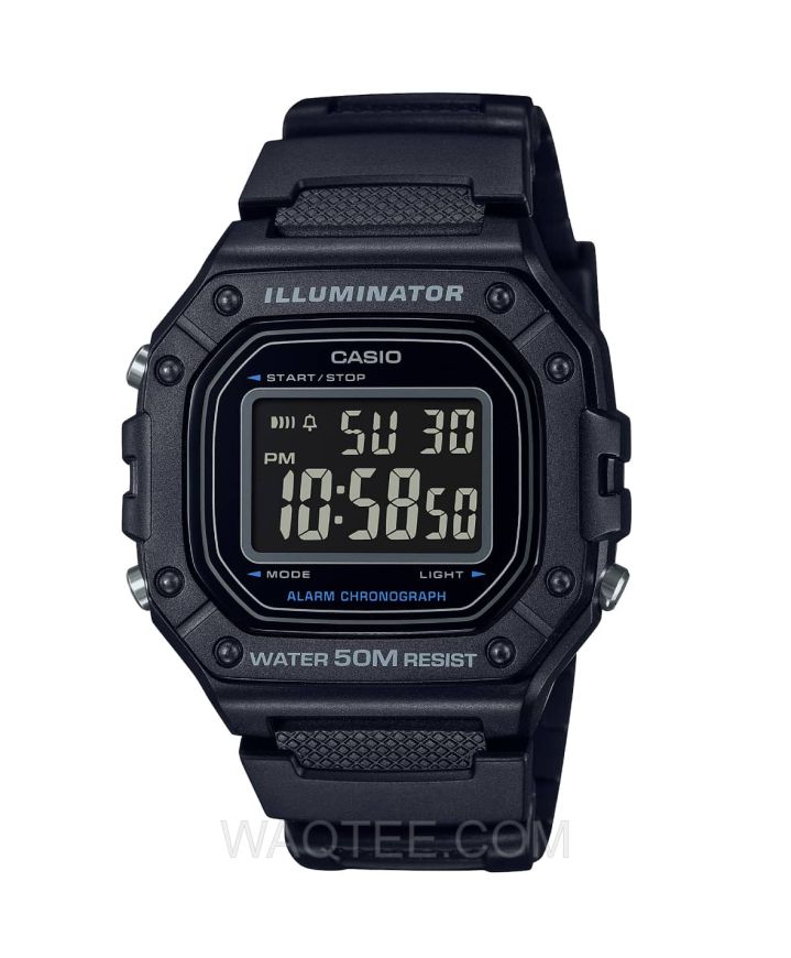 Casio Standard Digital Black Rubber Unisex