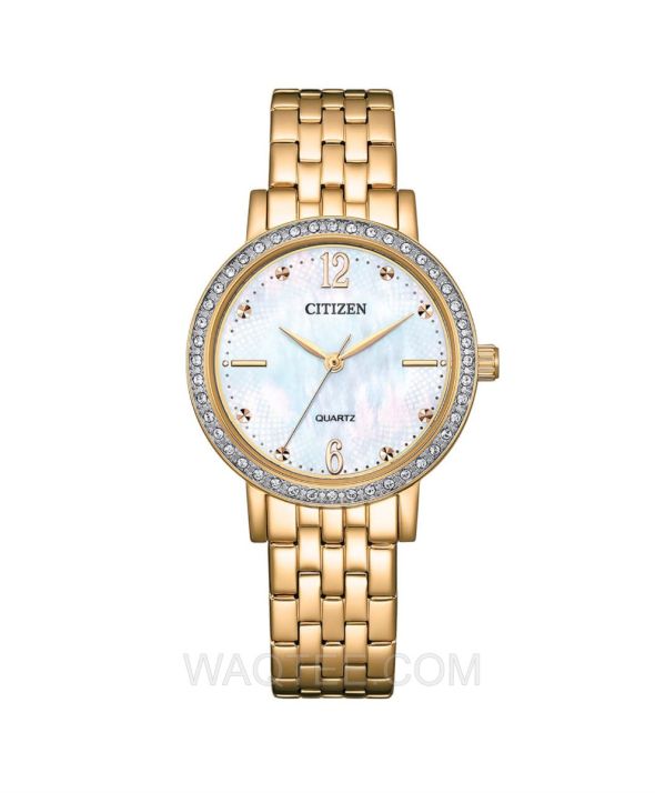 Citizen Chic Lady Rosegold St. Steel White Dial For Women