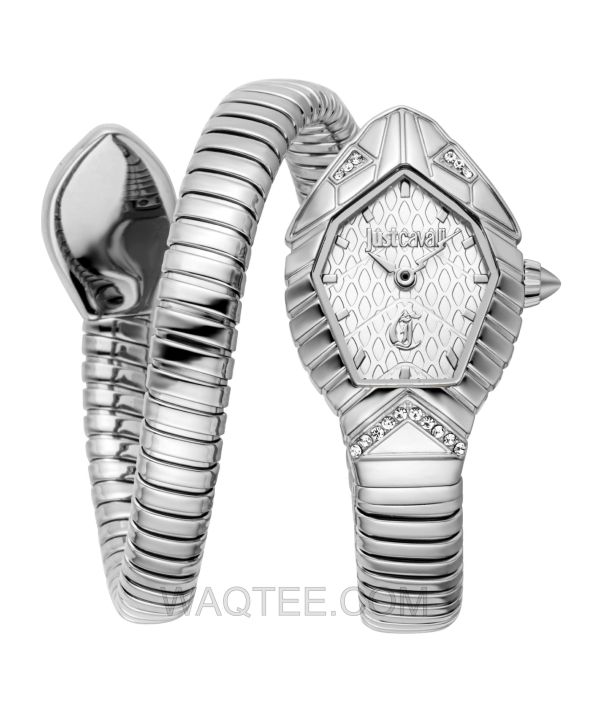 Just Cavalli Speranza Snake Silver St. Steel Silver Dial For Women